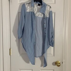 casual lace button down X